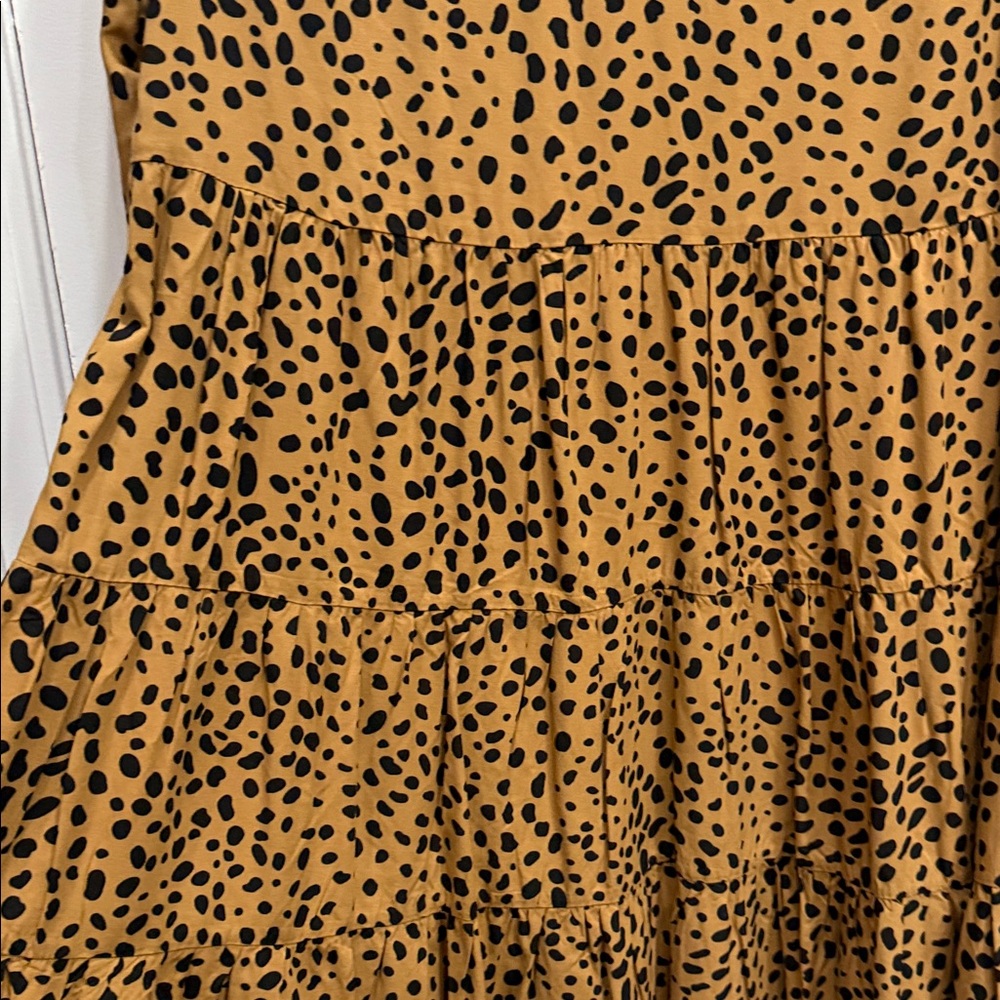 Crown & Ivy Brown Leopard Long Sleeve Dress - Picture 5 of 7